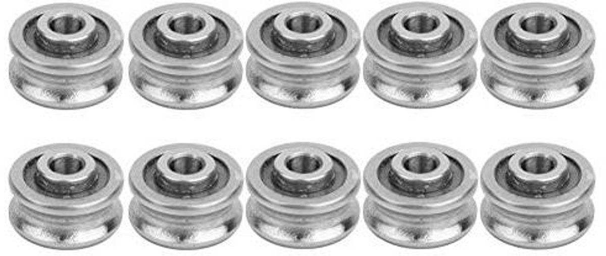 egoods u groeflager sg15 voor computerborduurmachine industrieel roestvrijstalen lager hoge precisie skateboard 5x17x8mm 10 stuks