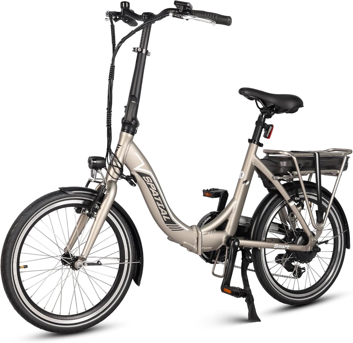 Elektrische Fiets Spatial SPA2002 - 250W Motor - 36V10.4Ah Accu - 25km/u Maximale Snelheid - 50km Bereik - Shimano 7 Versnellingen - Champagne Fiets (elektrisch) kopen online