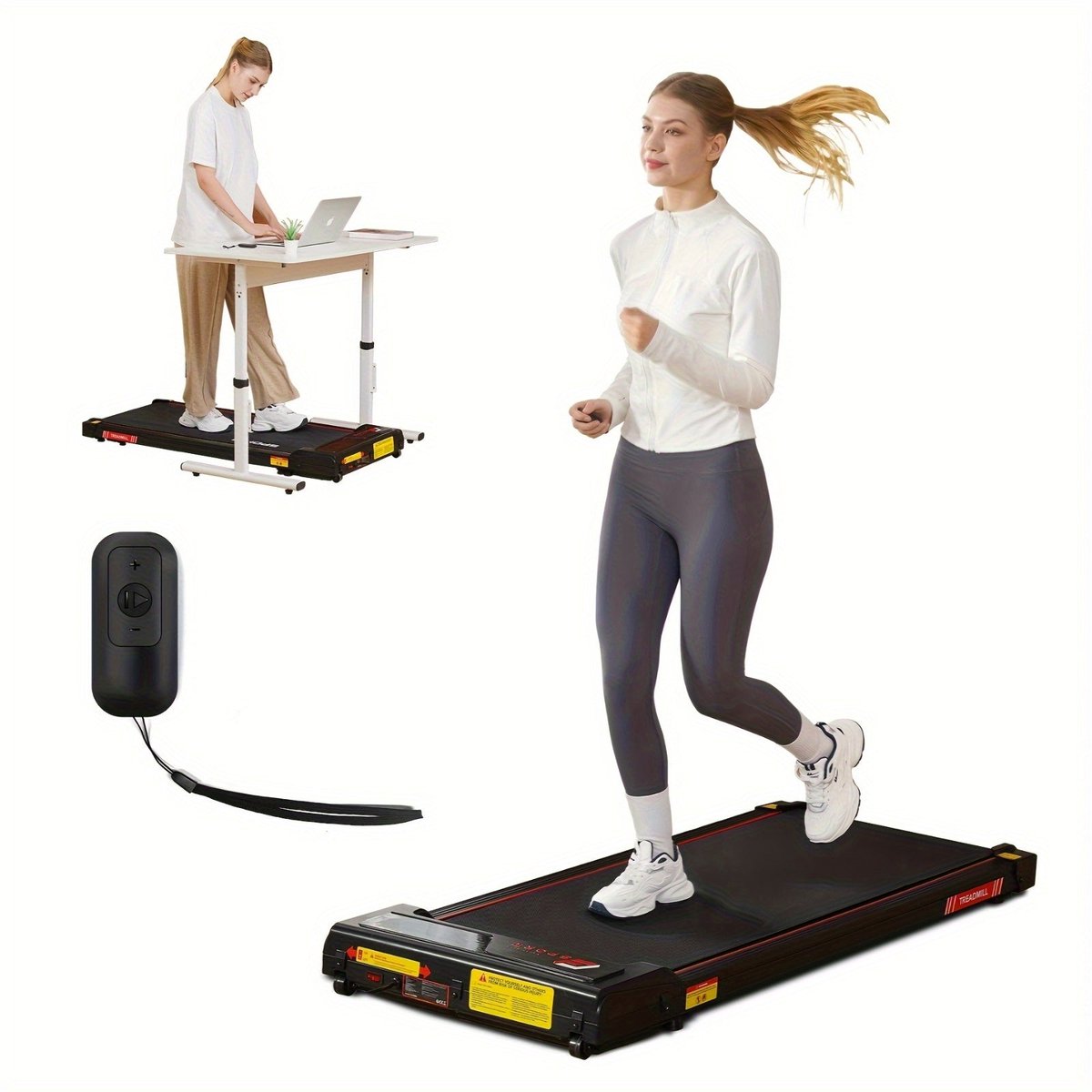 Elektrische Loopband – Fitnessapparaat – Hardloopmachine – Wandelband – Joggingband – Draagkracht 110 kg – Stille 440W Motor Loopfiets kopen online