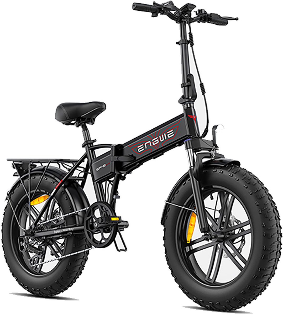 ENGWE Elektrische Fiets EP-2 BOOST - Elektrische Vouwfiets - 250W Motor - 48V 13Ah Accu - 100 km Actieradius - 20 Inch - Shimano 7 Versnellingen - Mechanische Schijfremmen - Zwart Fiets (elektrisch) kopen online