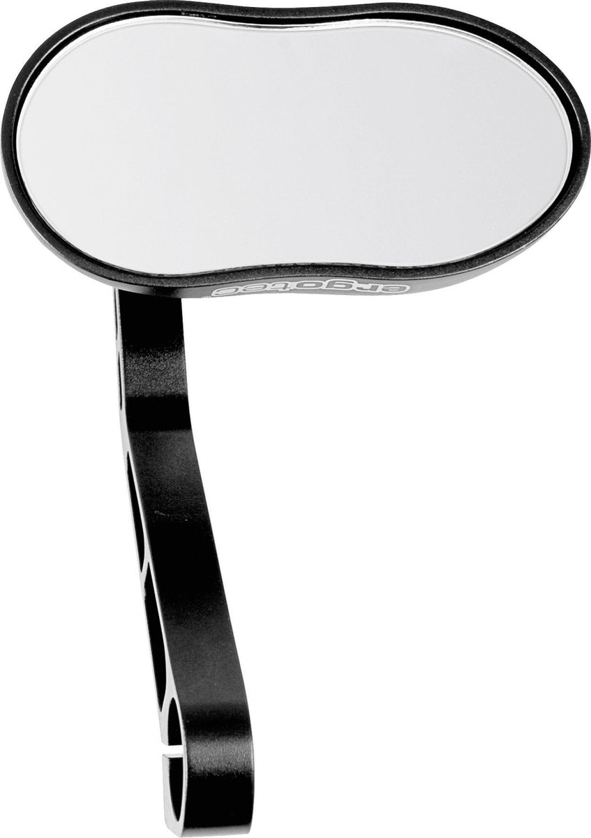 ergotec spiegel klein m 88 kort aluminium zwart