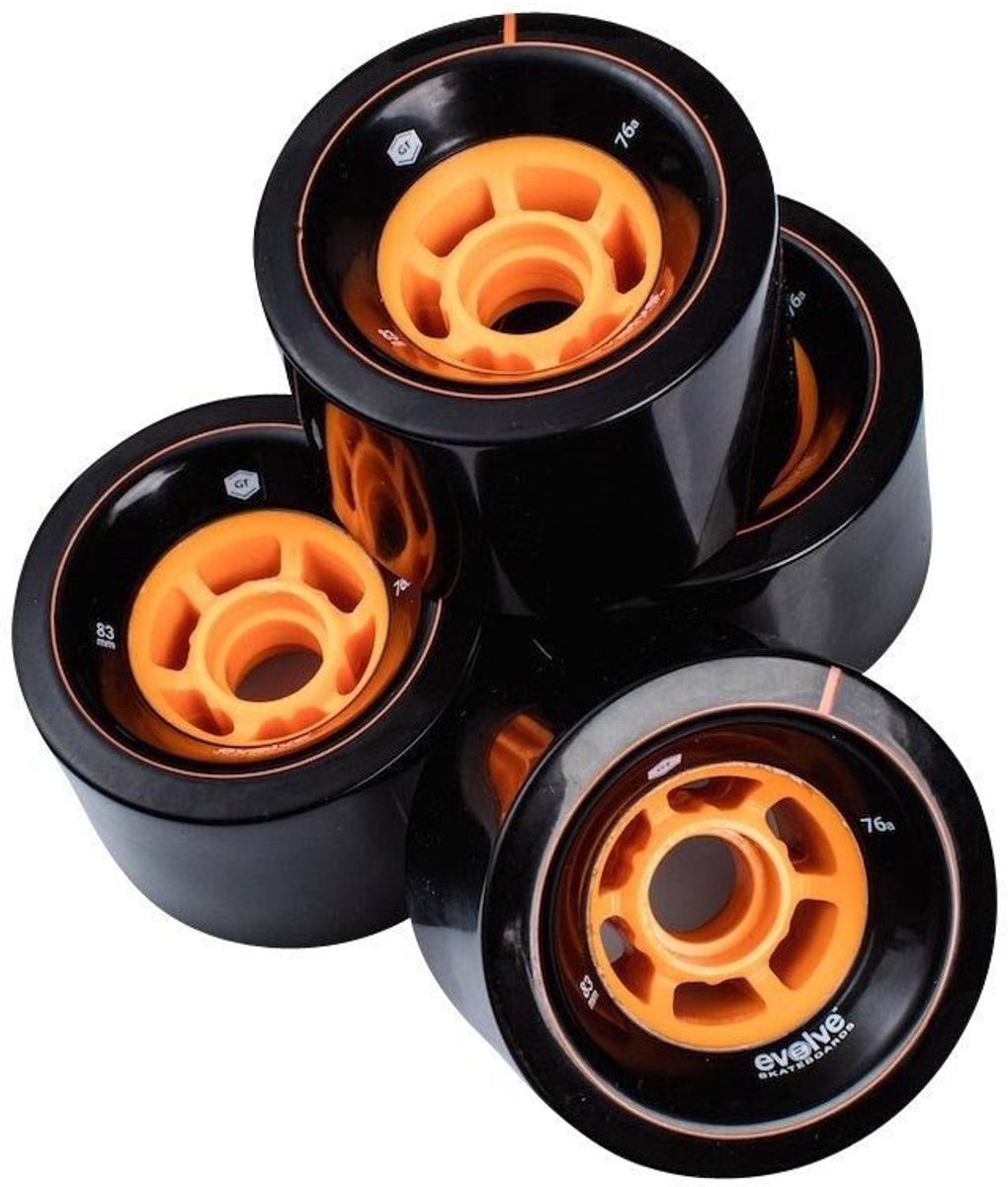 evolve gt street wielen 83mm black orange