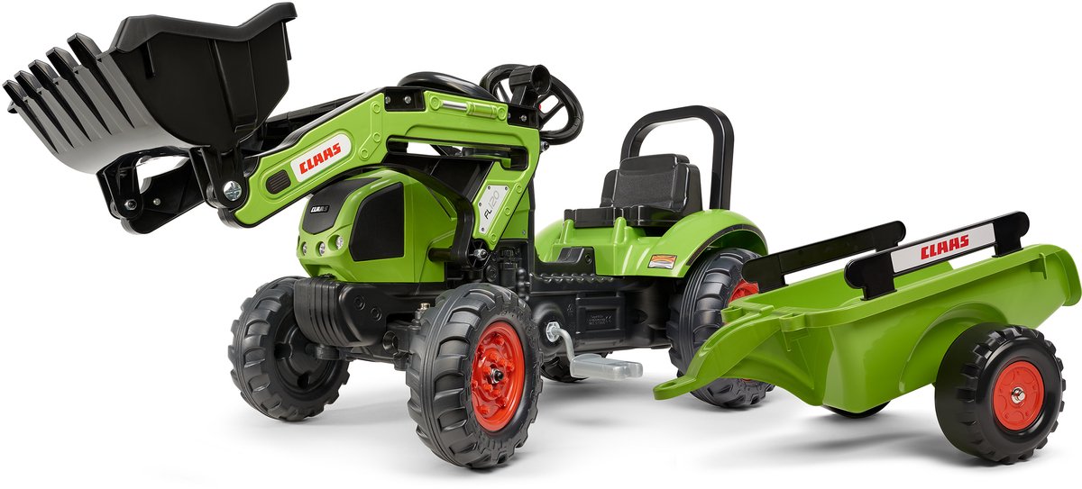 FALK Claas Arion 410 - Pedaaltractor met voorlader en aanhanger - 2-5 jaar Traptractor kopen online