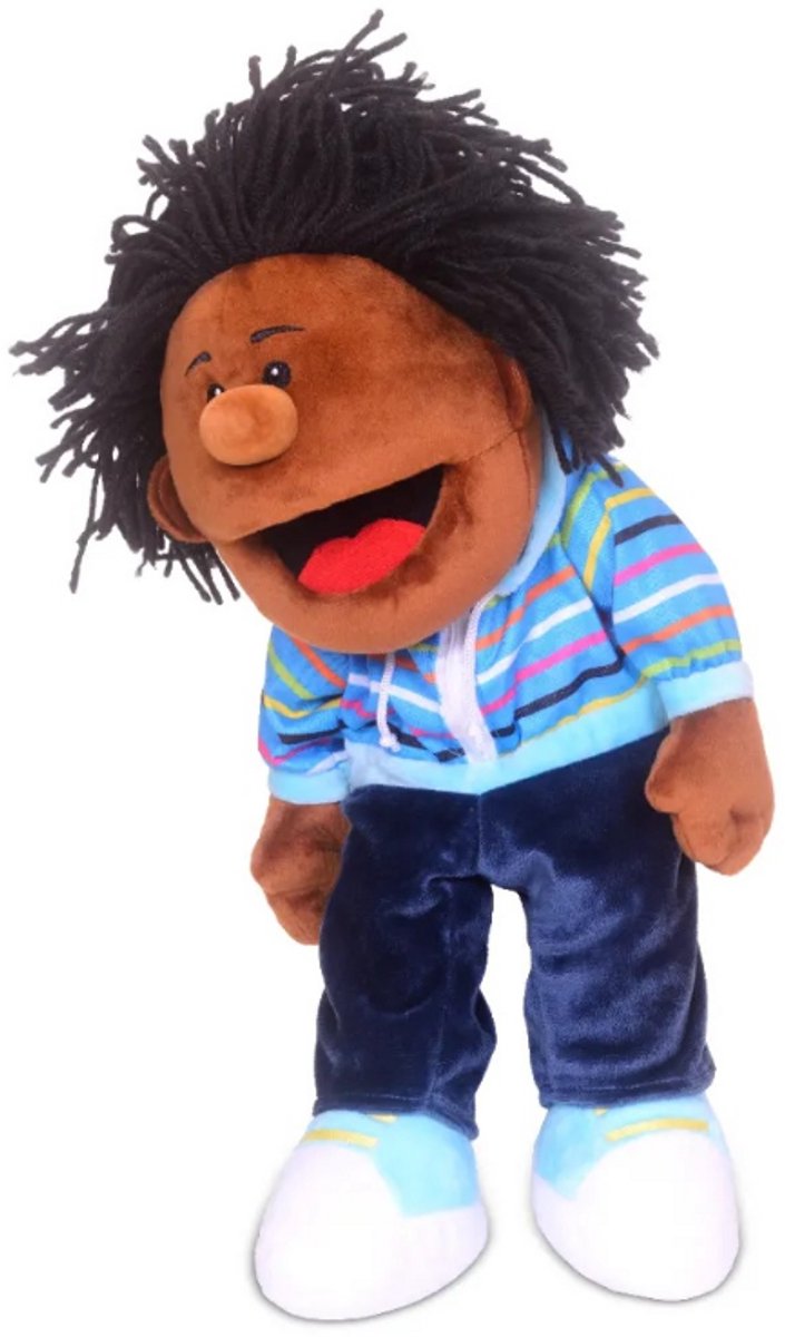 Fiesta Crafts handpop jongen met bewegende mond - poppenspel educatief. Step kopen online