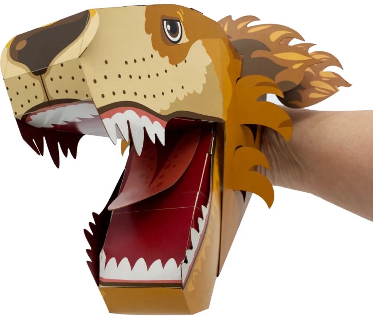 Fiesta Crafts knutselset leeuwen handpop karton speelgoed. Step kopen online