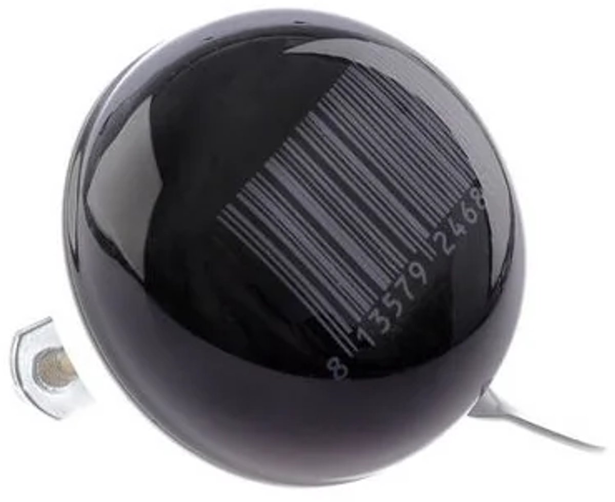 Fietsbel Ding-Dong NietVerkeerd Stripes ø60mm - zwart met witte barcode Fietsbel kopen online