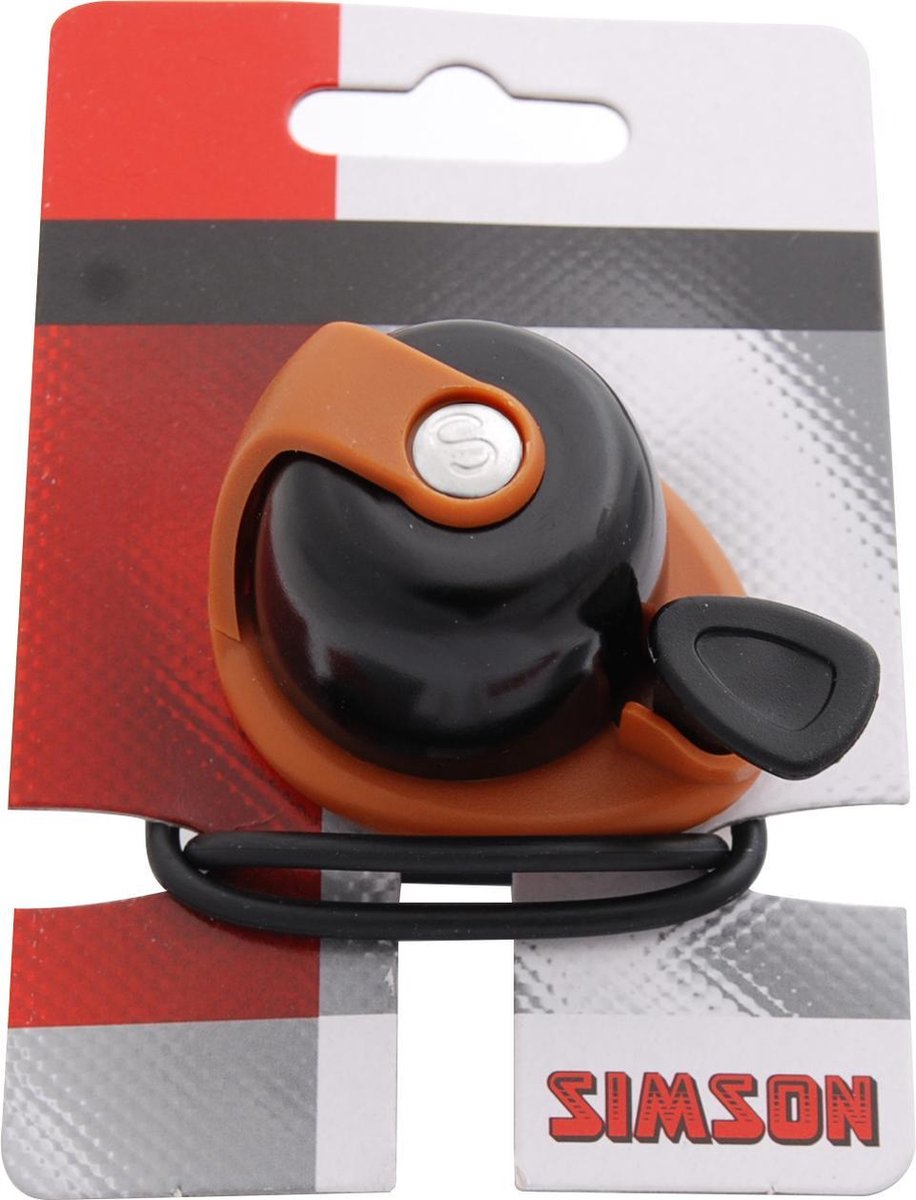 fietsbel simson allure zwart bruin