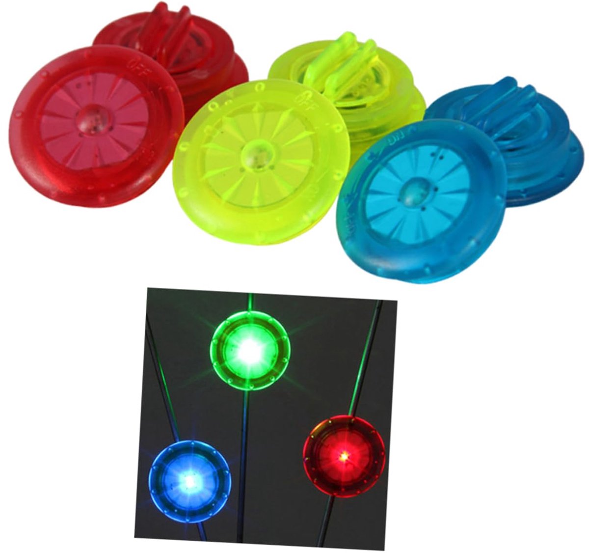fietslampjes 6 pack mini led lijnverlichting voor fietsen fietswielverlichting decoratieve veiligheidsverlichting voor nachtelijk fietsen