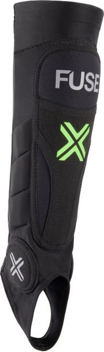 fuse omega pro scheenbeschermer bmx volwassenen combo zwart neon geel s