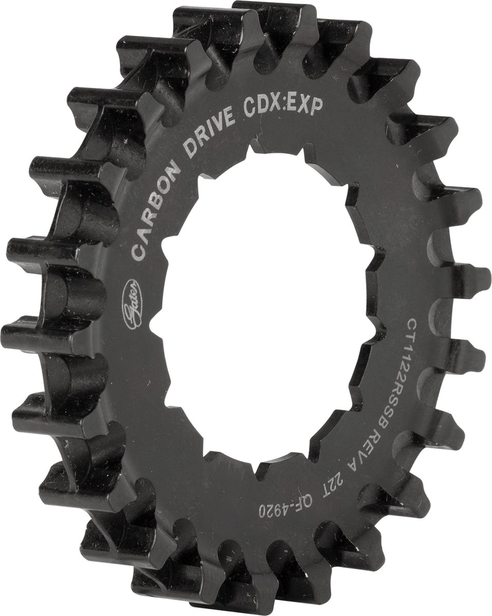 gates cdx achtertandwiel 22 tands rohloff splined expedition zwart