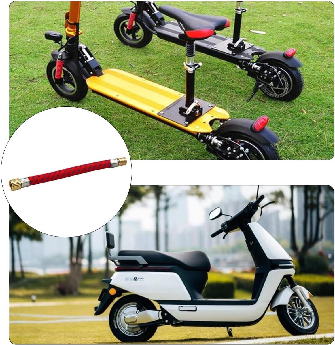 green glow elektrische scootervacu mventielen voor xiaomi m365 pro en ninebot max g30 met verlengbuis