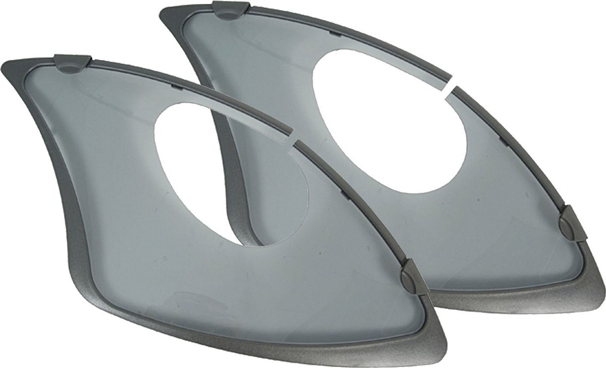 Hesling Jasbeschermer - Elegance - 28 inch - Transparant - Smoke Gloss - Met rem- en slotopeningen Jasbeschermer kopen online