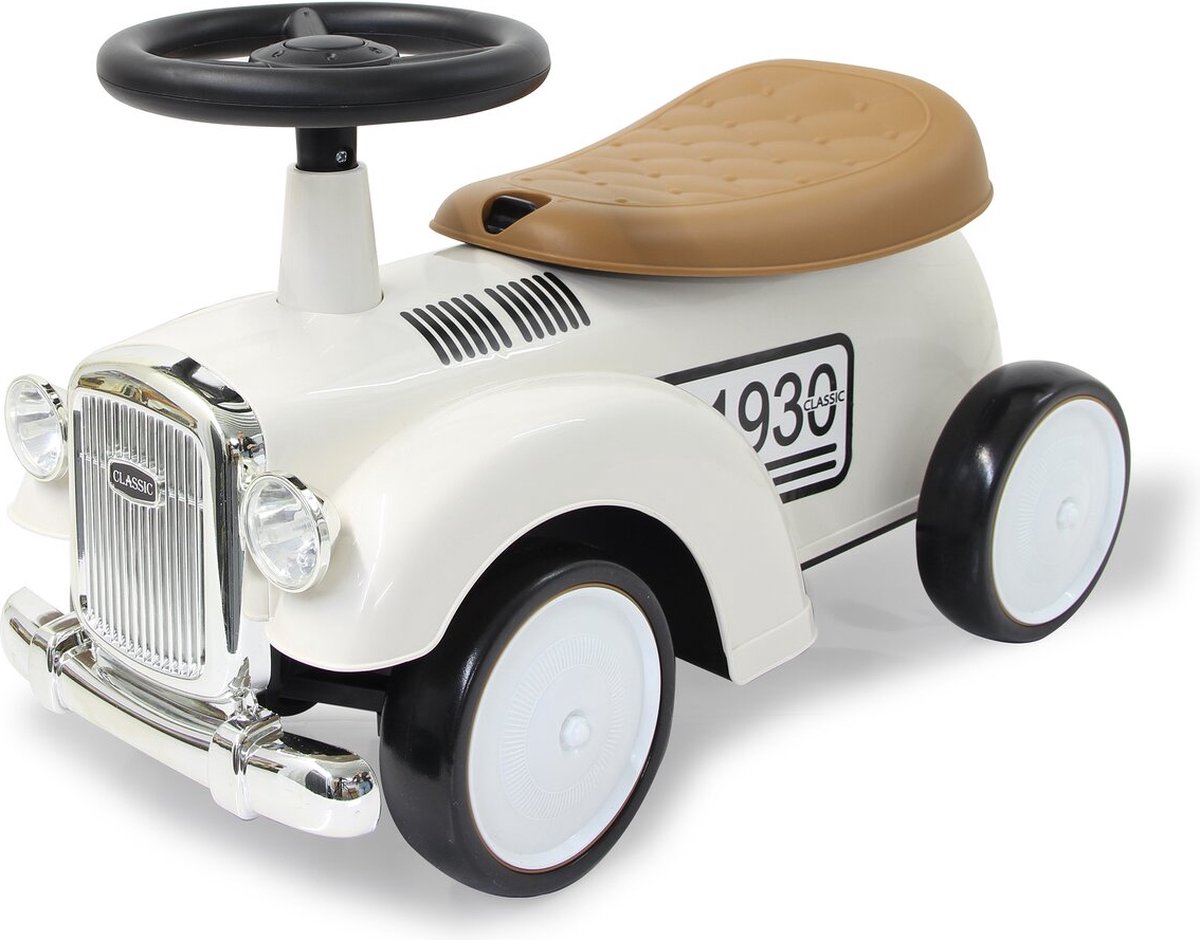 jamara loopauto classic car wit speelgoedauto voor kinderen