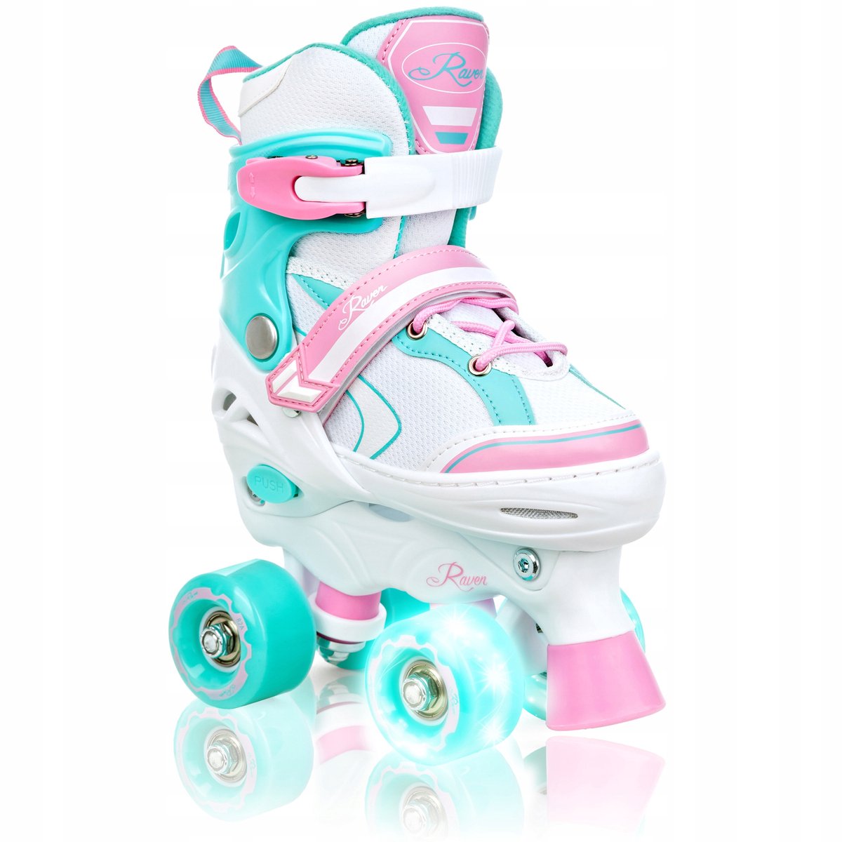 jools raven lia mint verstelbaar 34 37 met led wielen