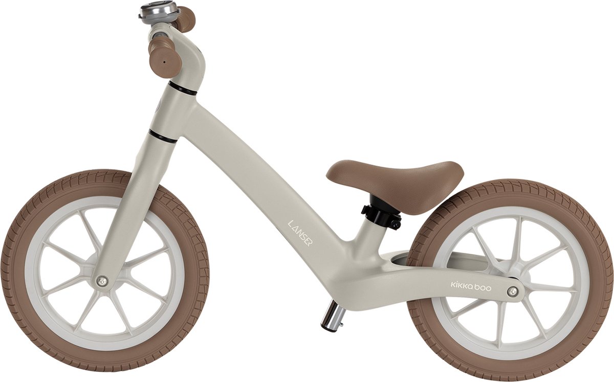 Kikkaboo Lanser Loopfiets - Beige Loopfiets kopen online