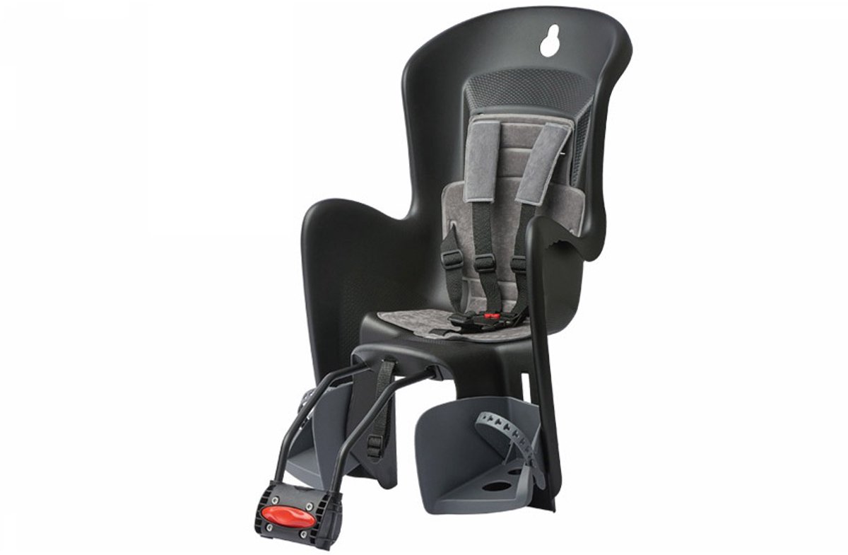 kinderzitje achter polisport bilby maxi zwart grijs frame montage ff