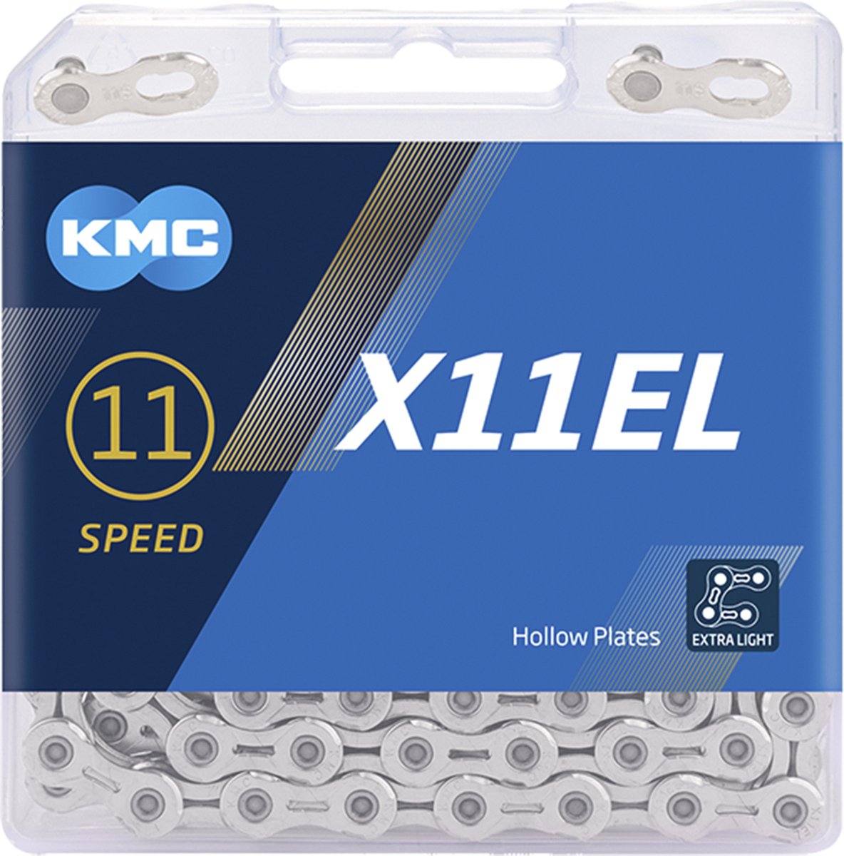 Kmc X11el Fietsketting 1/2"-11/128​​​​​​​" 118 Schakels 11v zilver Fietsketting kopen online