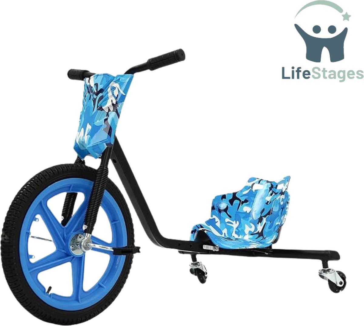 lifestages drift trike met led verlichting e scooter driftkart voor kinderen 250w elektrische driewieler 3 versnellingen instelbare snelheid
