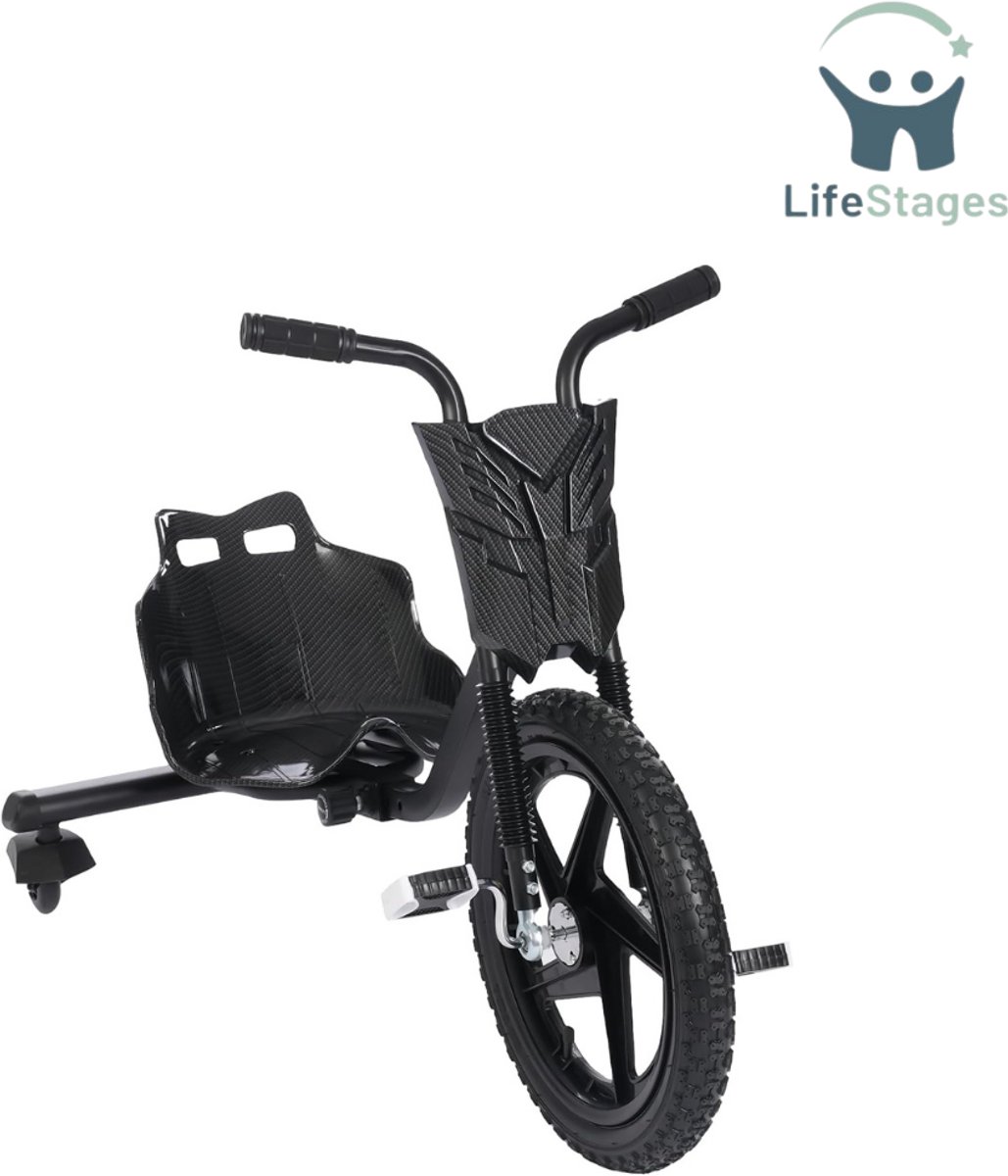 LifeStages - Drift Trike - Trike Elektrische Drift met 3 Wielen voor Kinderen - Verstelbaar en Veilig - Met Achterlichten - Perfect voor Spannende Wandelingen en Lichamelijke Activiteit Driewieler kopen online