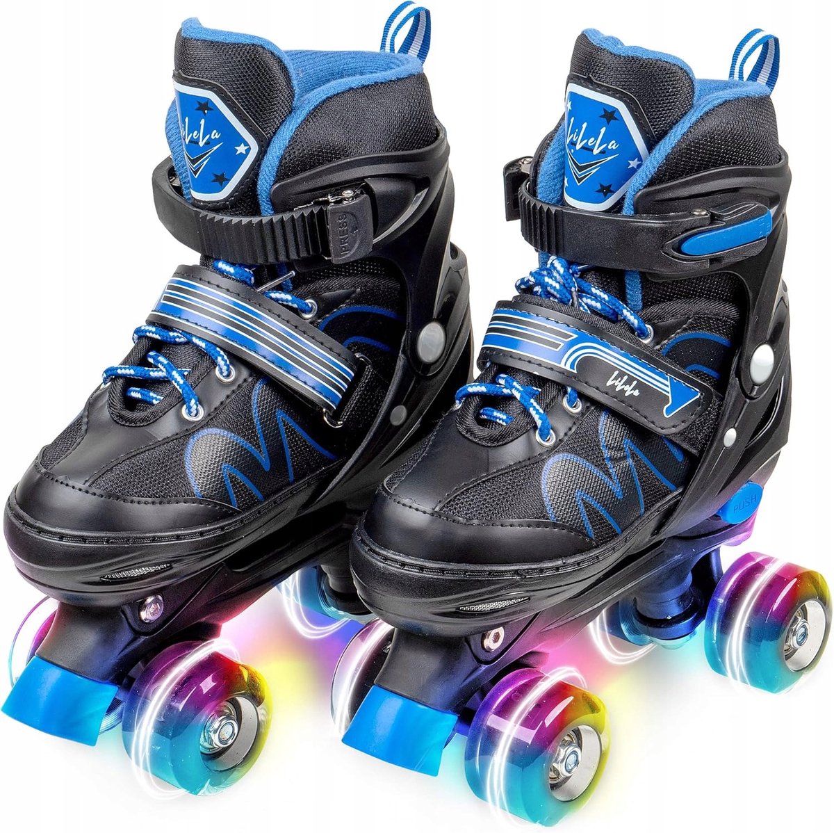 lilela verstelbare schaatsen maat 35 38 met led wielen