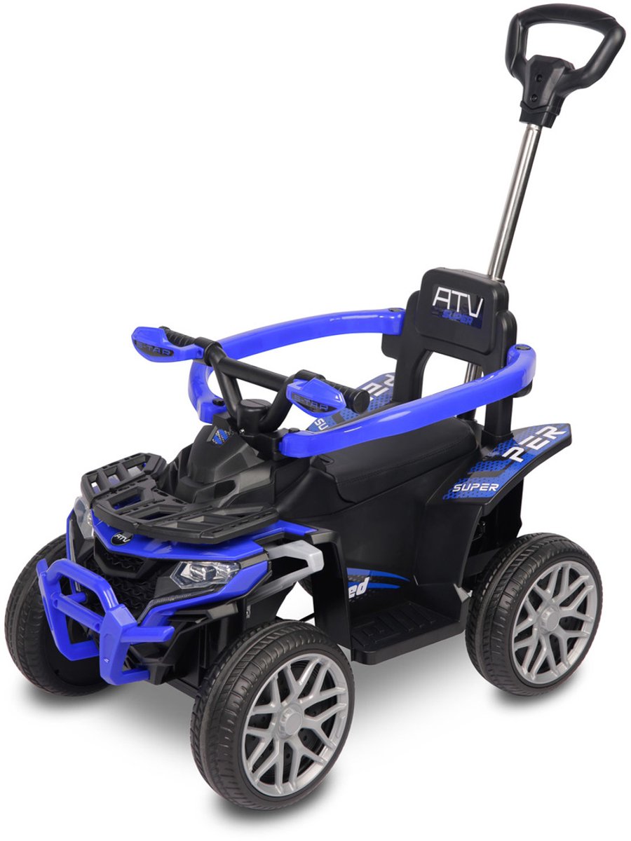 loopauto looptrainer motor met muziek en licht blue