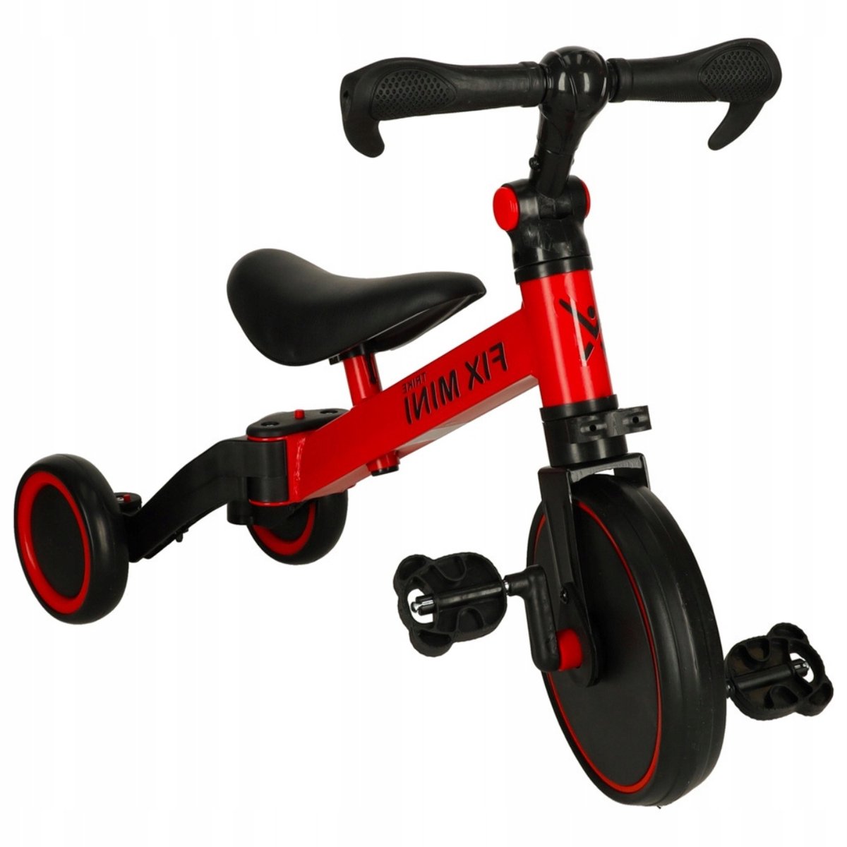 Loopfiets & Driewieler 3-in-1 Rood voor Kinderen Driewieler kopen online
