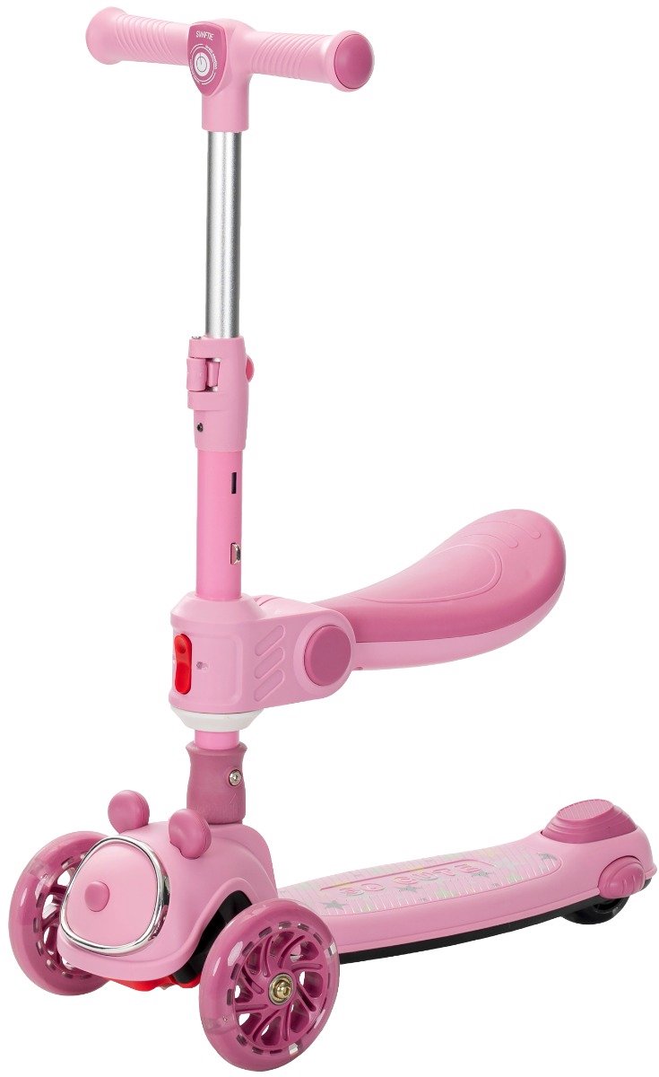 Lorelli Swiftie Pink Kinderstep/Loopfiets met Licht en Geluid Loopfiets kopen online