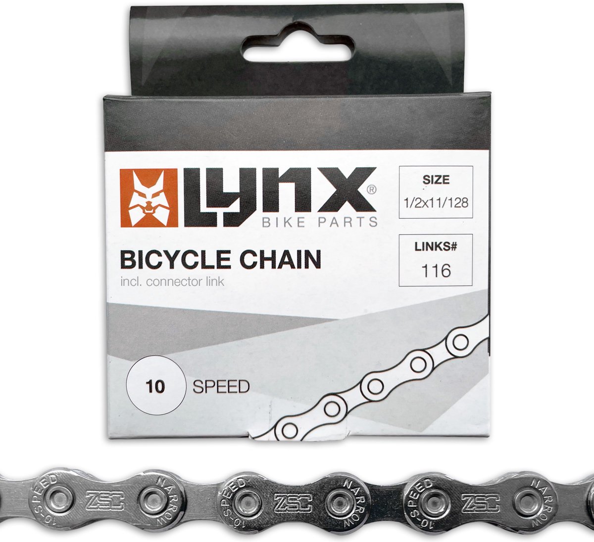 lynx fietsketting 10 speed 116 schakels incl verbindingsschakel