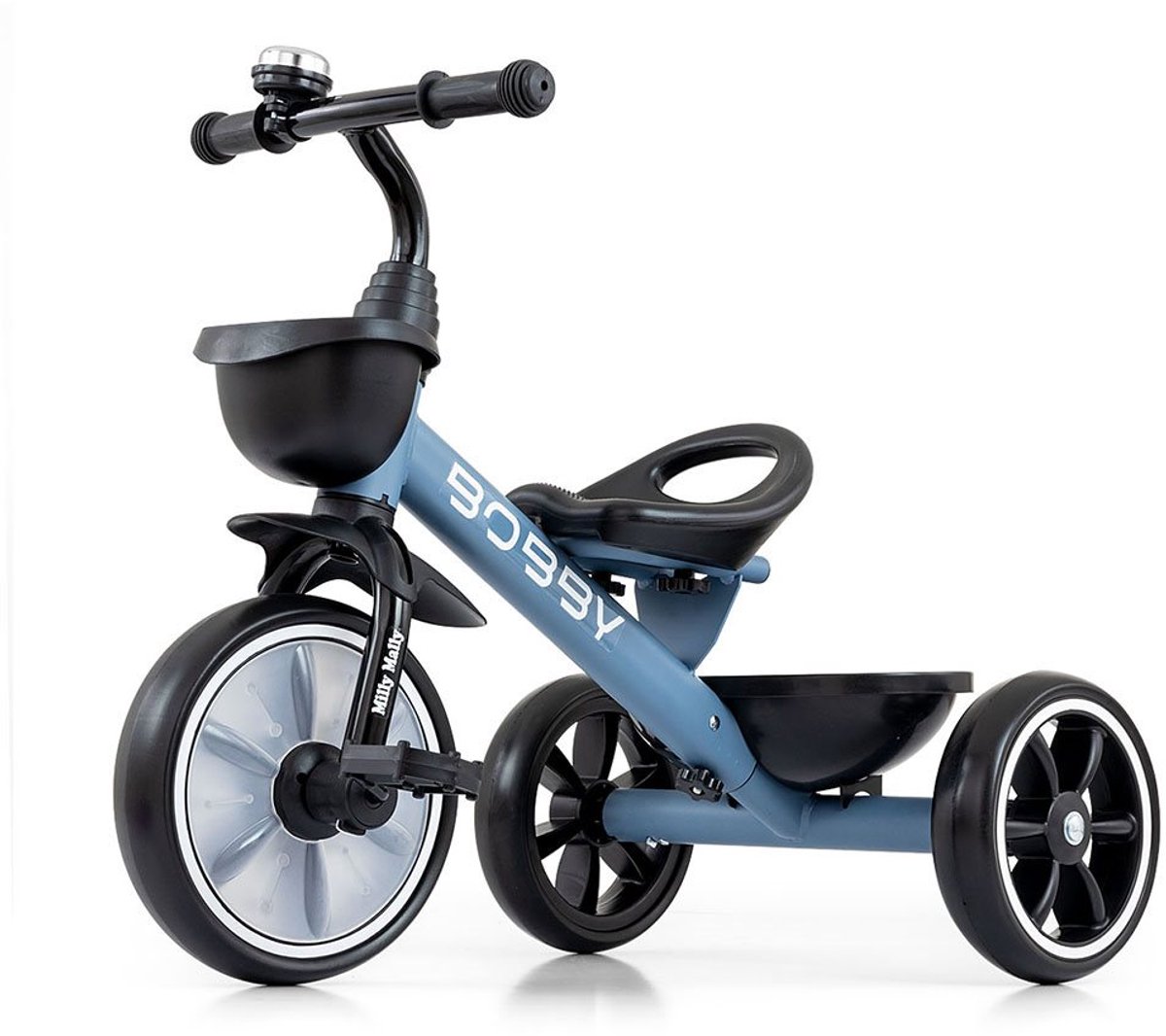 milly mally babyfiets driewieler bobby denim