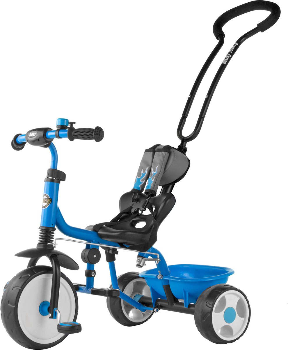 Milly Mally Boby Driewieler - Zwart/Blauw Driewieler kopen online