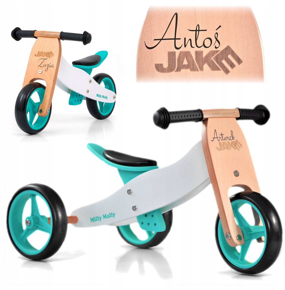 Milly Mally Jake Loopfiets 2-in-1: Driewieler & Loopfiets, Aanpasbaar Driewieler kopen online