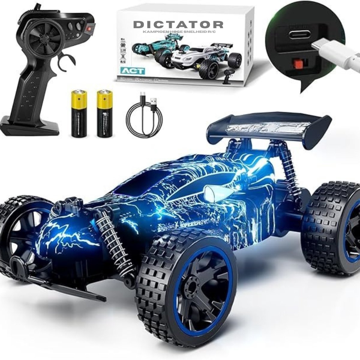 mmp elektrische auto voor kinderen accu elektrische auto elektrische kinderauto lichtblauw 15cm x 23cm x 9cm