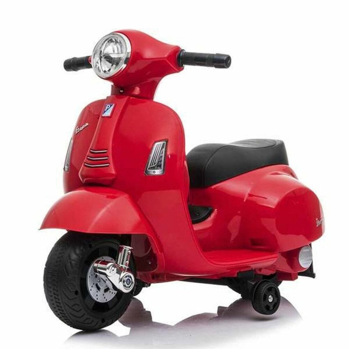motorfiets mini vespa rood