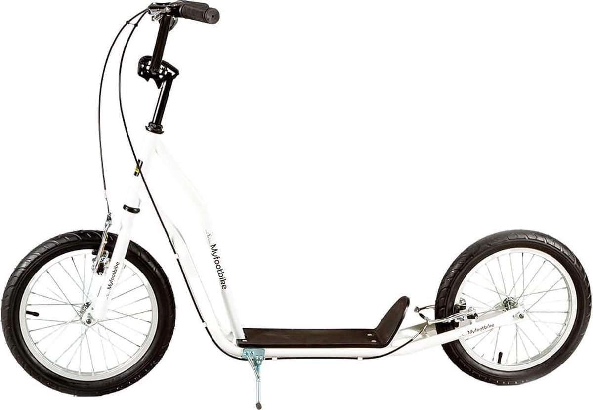 myfootbike sports scooter funny 16 16 aluminium opvouwbaar wit