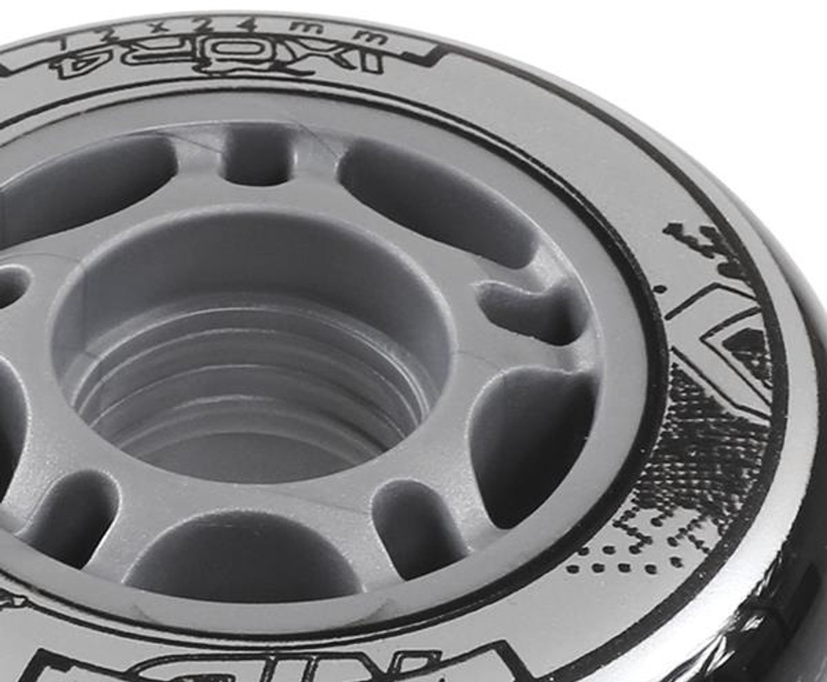 nils extreme black inline skate wielen set van 4