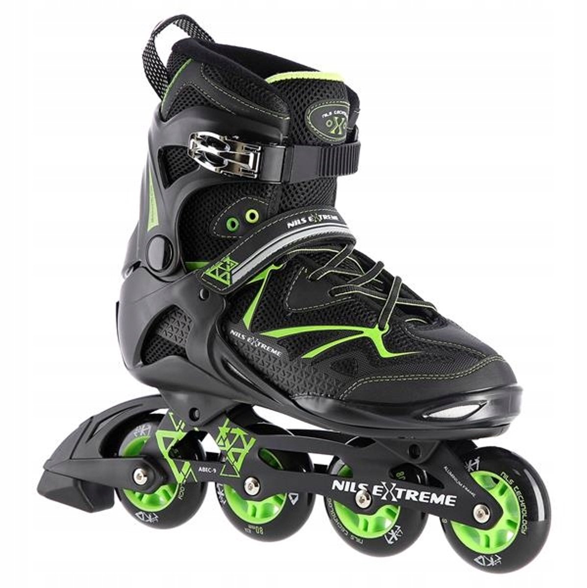 Nils Extreme NA9022 Zwarte Skates Maat 38 - Comfort en snelheid Rolschaatsen kopen online