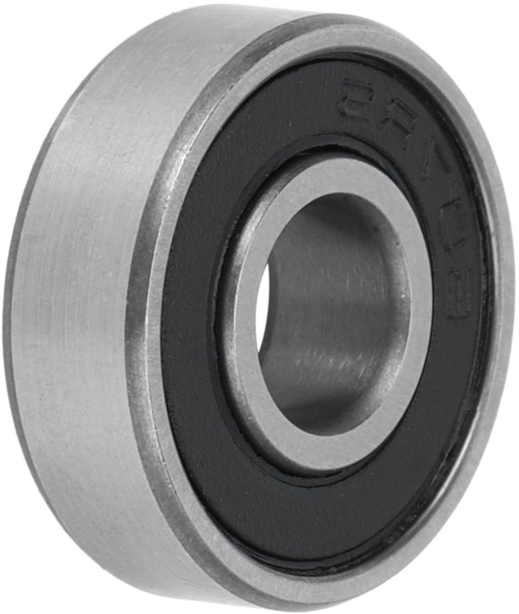 Nordivar - Diepe Groef Kogellagers P6 7x19x6mm Zwart/Zilver Gesmeerd Dubbele Rubber Afdichting voor Scooter Skateboard Wiel Skateonderdeel kopen online