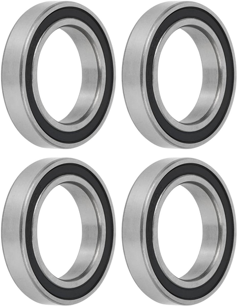 Nordivar - Diepe Groefkogellagers 24x37x7 mm - 4 Stuks, P5 Kwaliteit, Dubbel Afgedicht, Geschikt voor Step, Skateboard- Vervanging Skateonderdeel kopen online