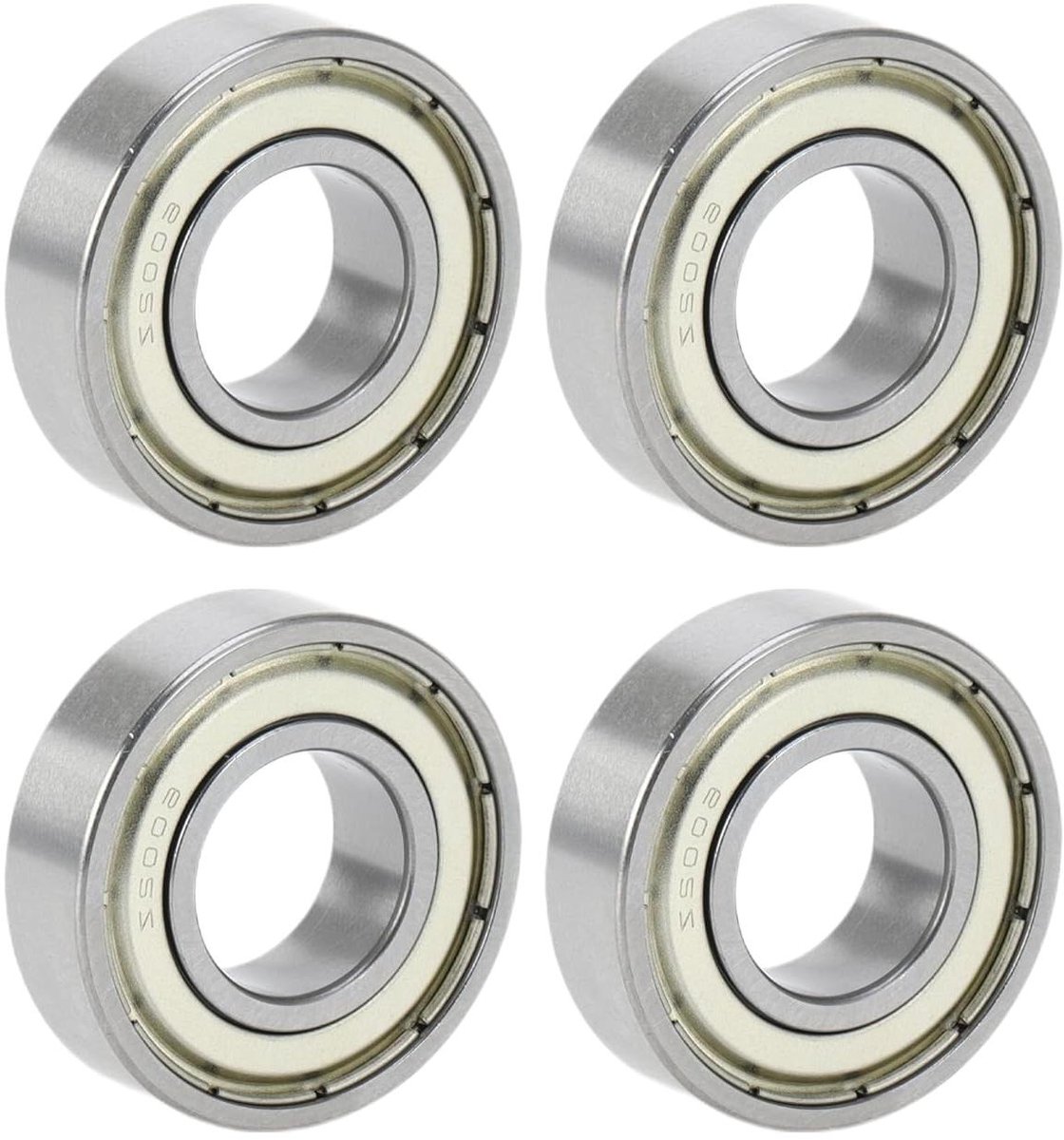 nordivar diepe groefkogellagers p6 voor scooter en skateboard wiel 15x32x9mm gesmeerd dubbele metalen afdichting pak van 4