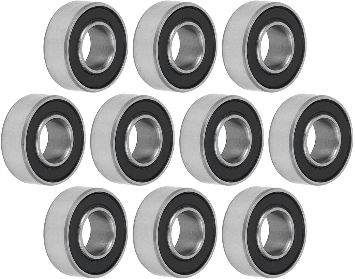 nordivar groefkogellager 5x11x4 mm met dubbele rubberen afdichting voor scooterwiel skateboard wiel en reserveonderdeel