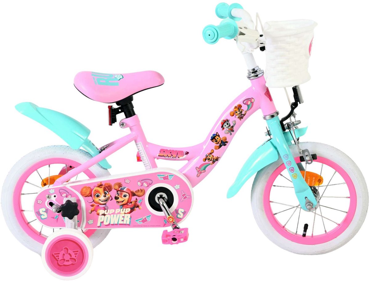 Paw Patrol Kinderfiets - Meisjes - 12 inch - Roze Kinderfiets kopen online