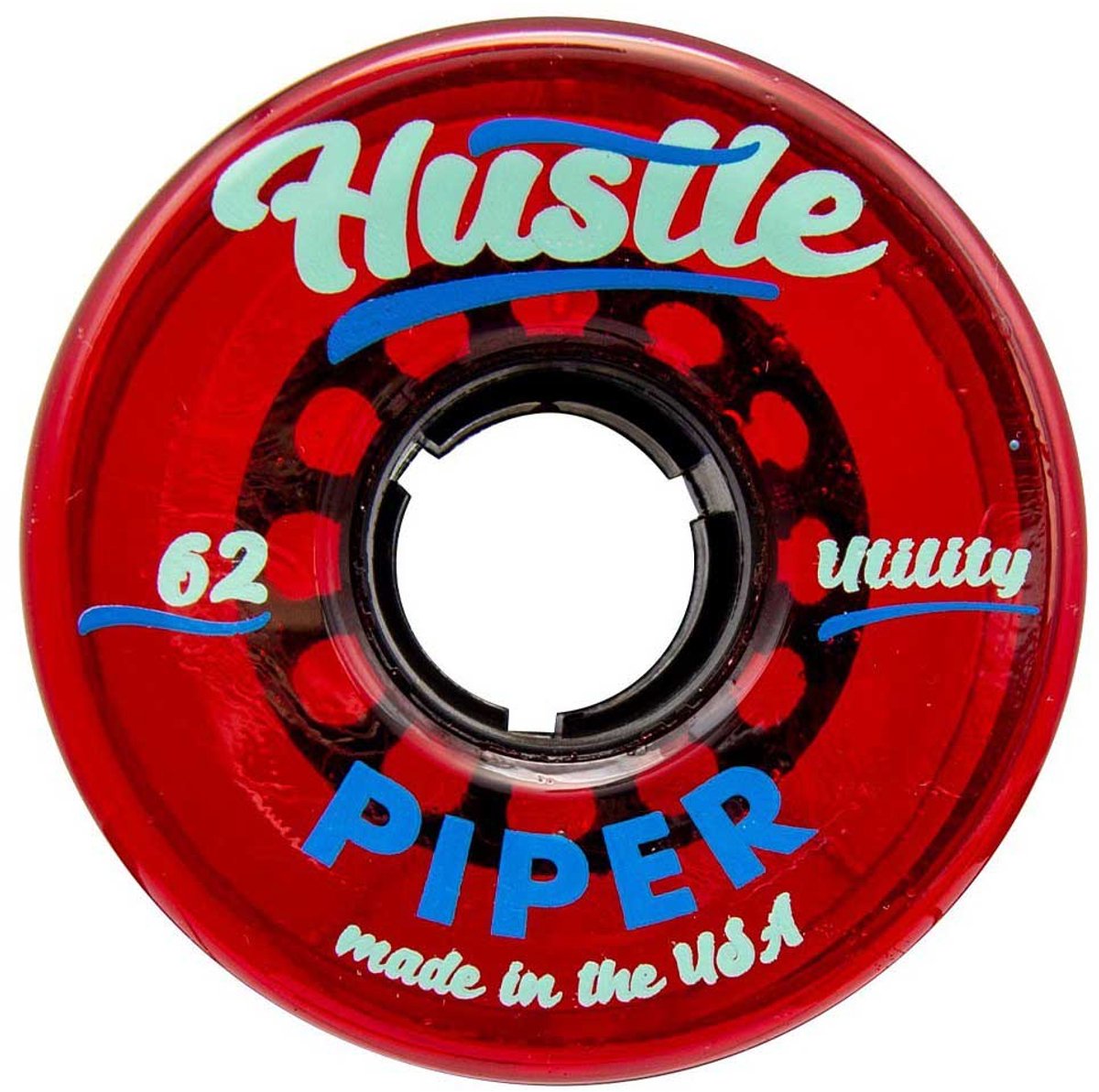 piper wheels hustle schaatswielen 4 eenheden rood 62 mm 82a