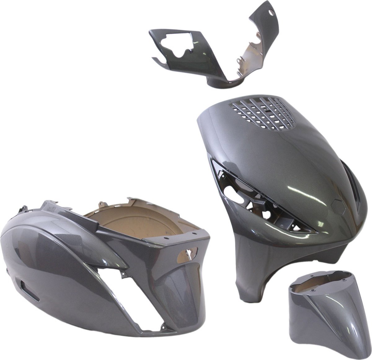 plaatset 4 delig edge voor piaggio zip zip 2000 2t 4t vanaf bouwjaar 2000 anthraciet