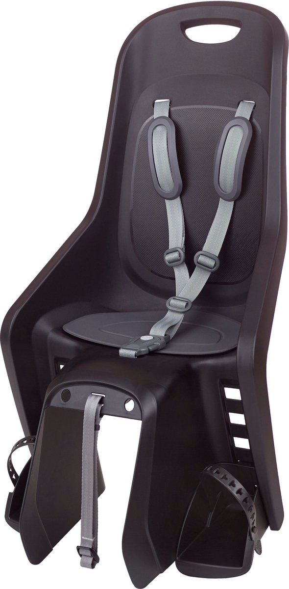 polisport achterzitje voor kinderen dragermontage zwart donkergrijs geschikt voor 15 22 kg gebruiksvriendelijk ontwerp