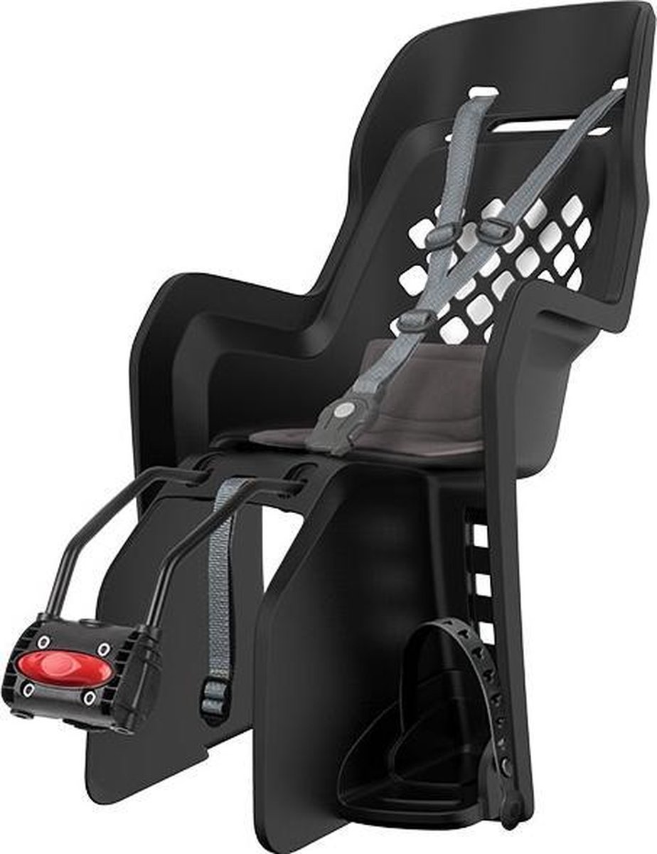 polisport joy maxi ff fietsstoeltje achter zwart grijs