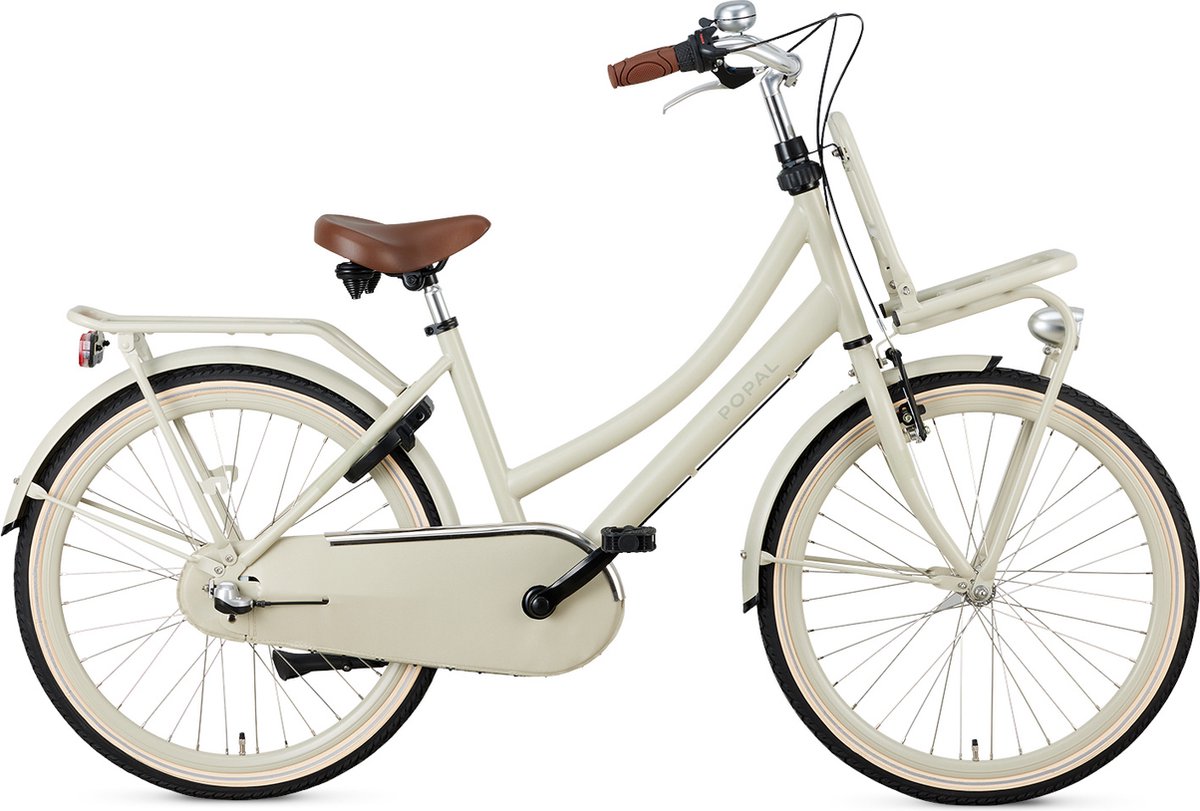 popal daily dutch basic n3 kinder transportfiets 24 inch cosmic sand