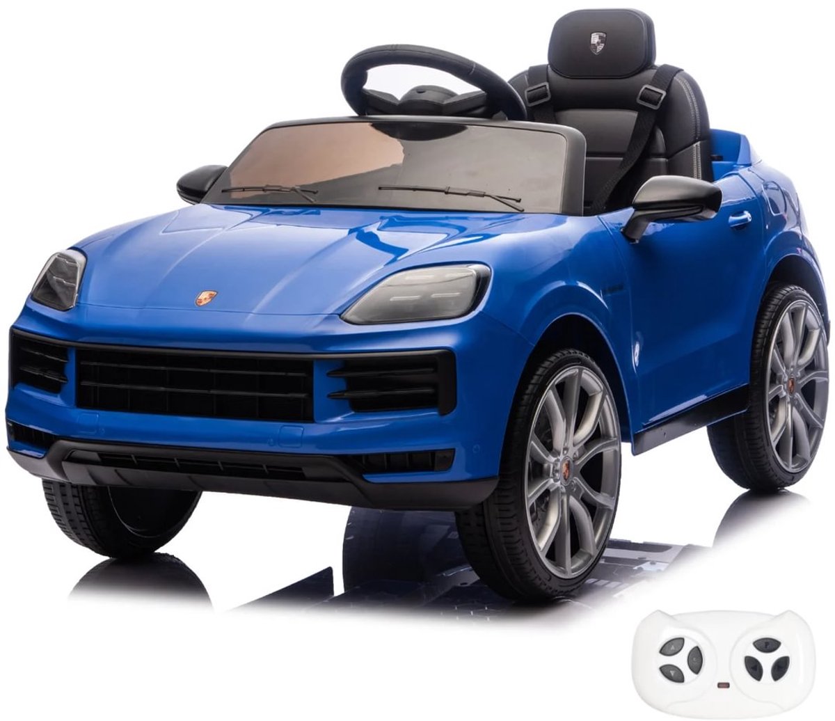 Porsche Cayenne Elektrische Kinderauto 12V - 1 tot 5 jaar - Vernieuwde Li-ion Accu - Blauw Accuvoertuig kopen online