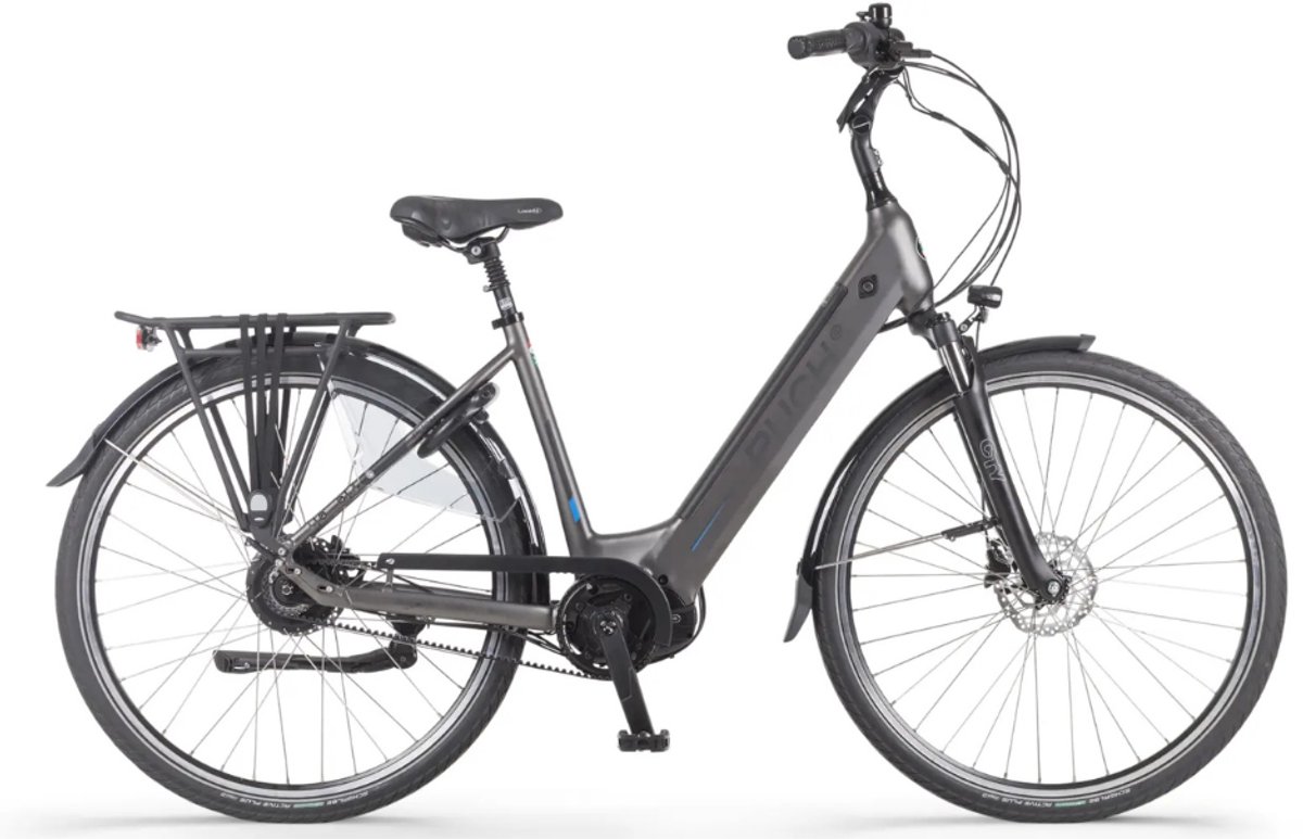 PUCH E-Zirkon Enviolo Belt 2024 Elektrische Fiets – E-bike – Rijklaar Geleverd - Lage Instap - Riemaandrijving - Framemaat 54 - Uitneembare Accu - 28 Inch - 250W Bafang Middenmotor - 150 km Actieradius - Antraciet Fiets (elektrisch) kopen online