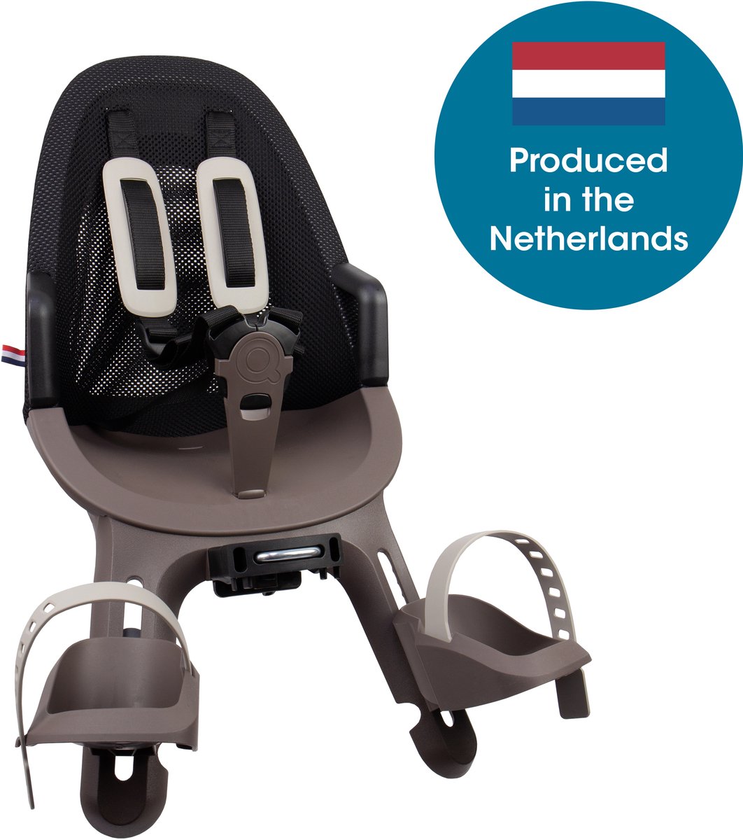 qibbel air fietsstoeltje voor hazel brown stuurpenbevestiging voorzitje fietszitje stuur