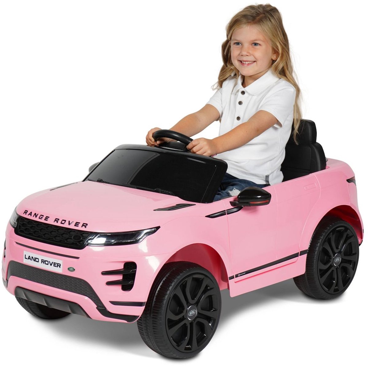 Range Rover Evoque - Elektrische Kinderauto 12V - 1 tot 5 jaar - Roze Accuvoertuig kopen online